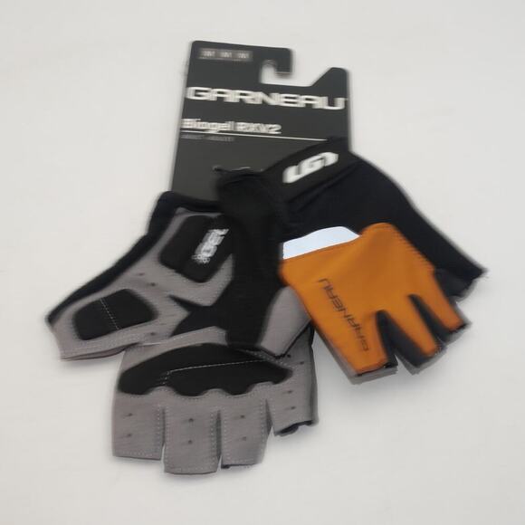 Louis Garneau Other - NEW Louis Garneau Biogel RX-V2 Bike Gloves Black Brown Caramel  Adult Medium